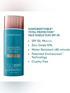 New Colorscience Sunforgettable Total Protection Face Shield Flex SPF 50 - Tan